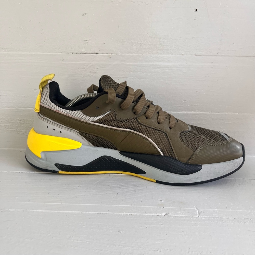 PUMA X-RAY Mesh Men's Sneakers in Dark Olive/High Rise Sz13 - Picture 6 of 8